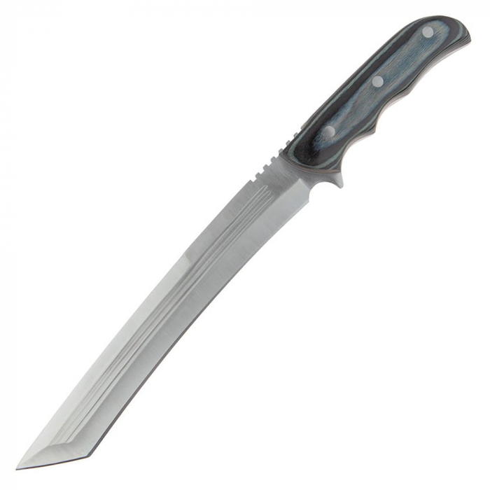 Maceta de vanatoare IdeallStore®, Namor Wrath, 45 cm, argintiu, teaca inclusa [2]