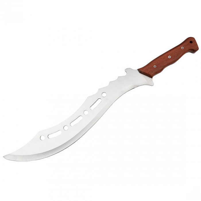 Maceta de vanatoare Ideallstore®, Oriental Blade, otel inoxidabil, 58 cm, maro [2]