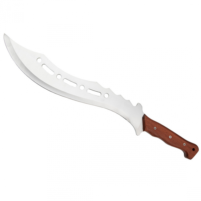 Maceta de vanatoare Ideallstore®, Oriental Blade, otel inoxidabil, 58 cm, maro [3]