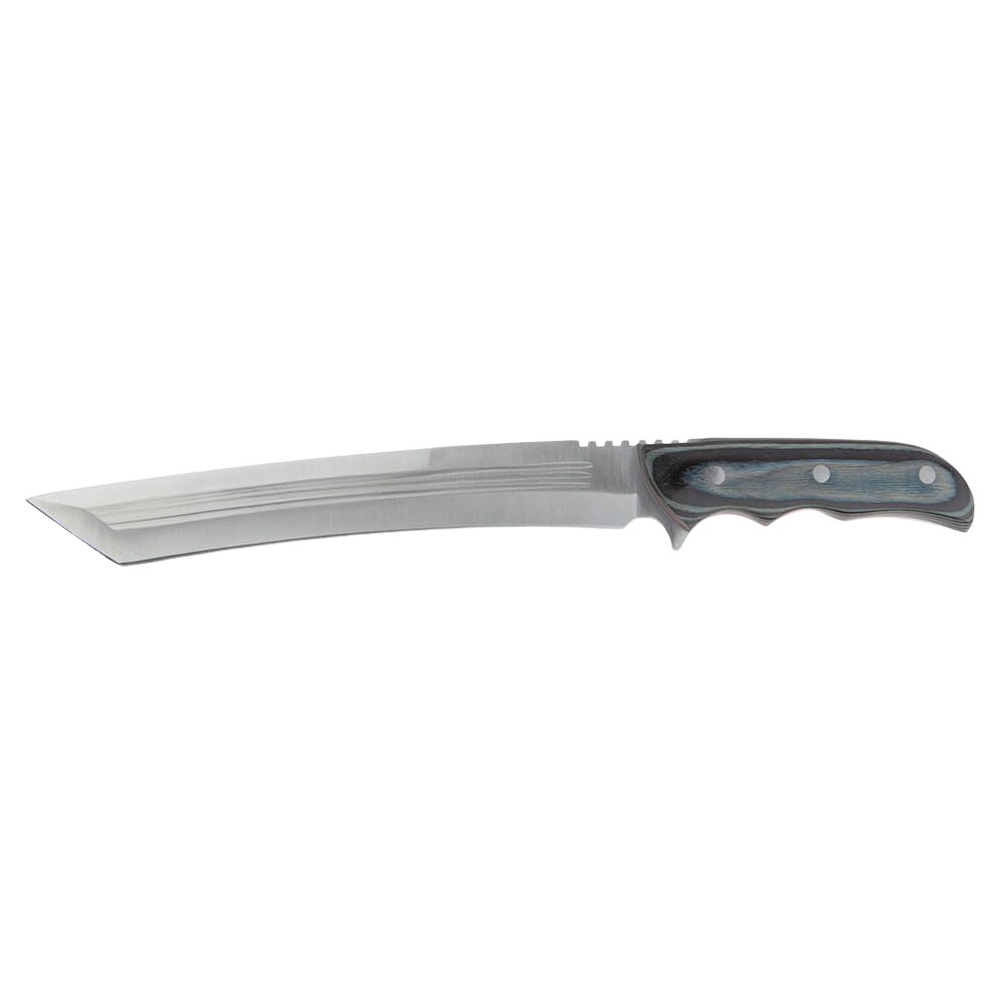 Maceta de vanatoare IdeallStore®, Seax Blade, 45 cm, otel inoxidabil, gri, teaca piele inclusa [4]