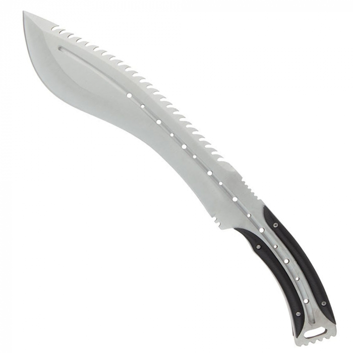 Maceta de vanatoare IdeallStore®, Spiky Friend, 39 cm, otel inoxidabil, argintiu, teaca inclusa [3]