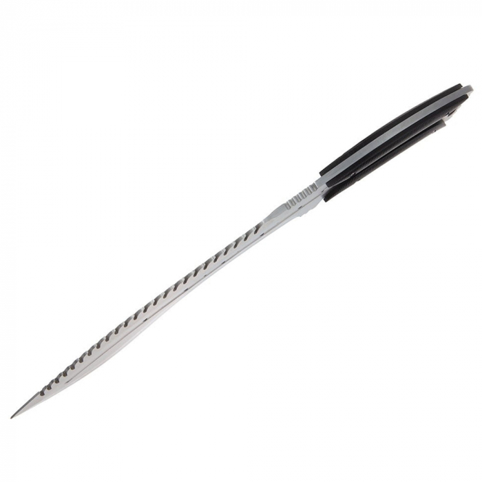 Maceta de vanatoare IdeallStore®, Spiky Friend, 39 cm, otel inoxidabil, argintiu, teaca inclusa [6]