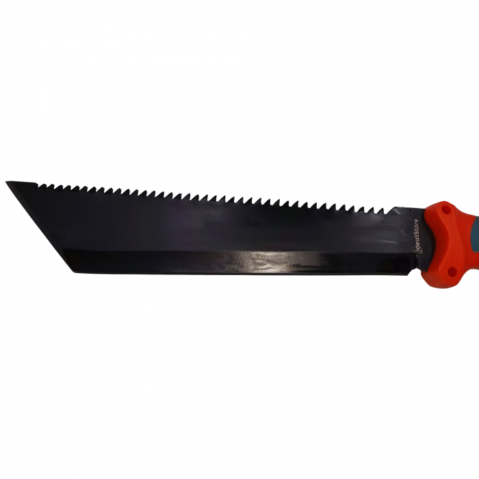 Maceta de vanatoare IdeallStore®, Spirit Blade, 39 cm, otel inoxidabil, neagra, teaca inclusa [5]