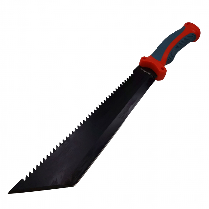 Maceta de vanatoare IdeallStore®, Spirit Blade, 39 cm, otel inoxidabil, neagra, teaca inclusa [3]
