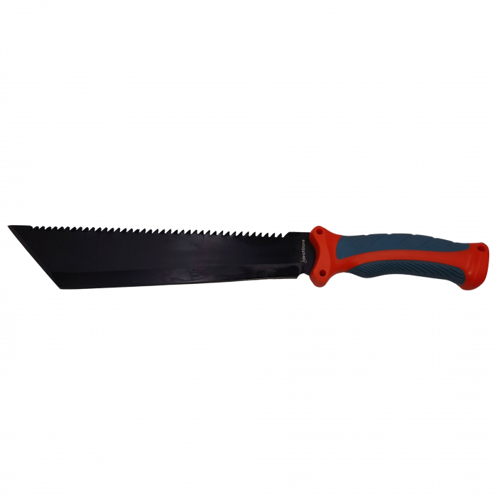 Maceta de vanatoare IdeallStore®, Spirit Blade, 39 cm, otel inoxidabil, neagra, teaca inclusa [2]