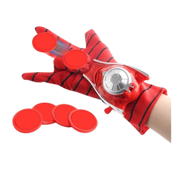 Mănușă Spiderman cu lansator de discuri pentru copii, DEPOX®, rosu [2]