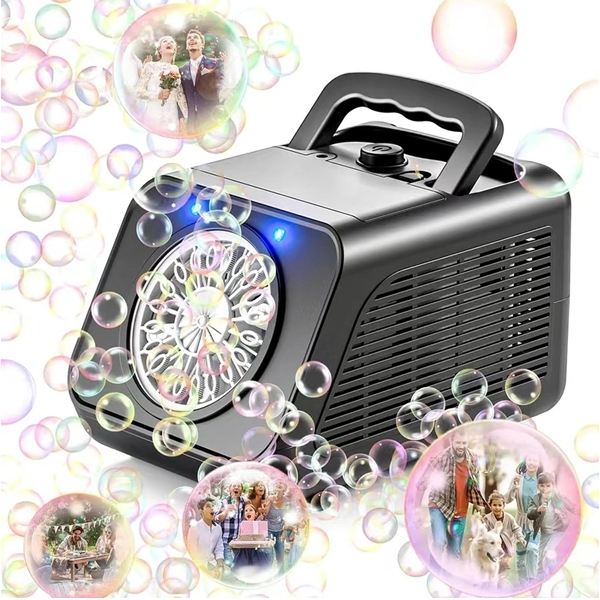 Mașină automată de făcut baloane de săpun cu LED DEPOX®, 2 viteze, peste 15.000 baloane/minut, negru [3]