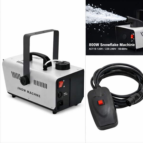 Set mașină de zăpadă profesională 800W si lichid zăpadă artificială, DEPOX®, non-toxic, 5 L [8]