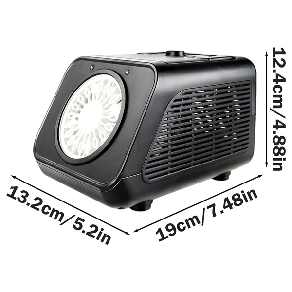 Mașină automată de făcut baloane de săpun cu LED DEPOX®, 2 viteze, peste 15.000 baloane/minut, negru [4]