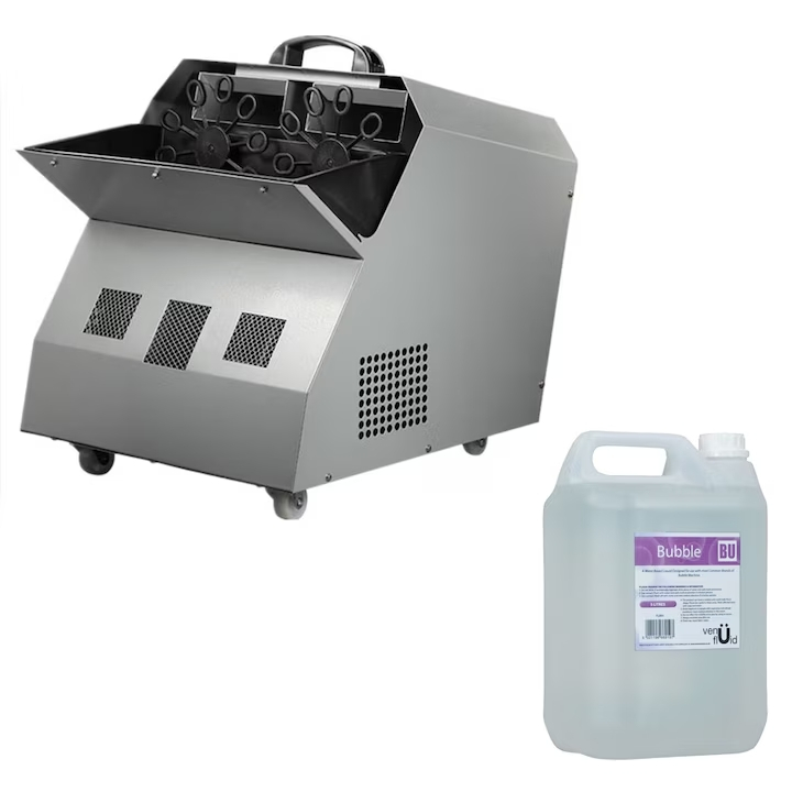 Masina de facut baloane, 300w, capacitate 2.5L, IdeallStore®, gri, cu telecomanda, lichid 4.5 l inclus [2]
