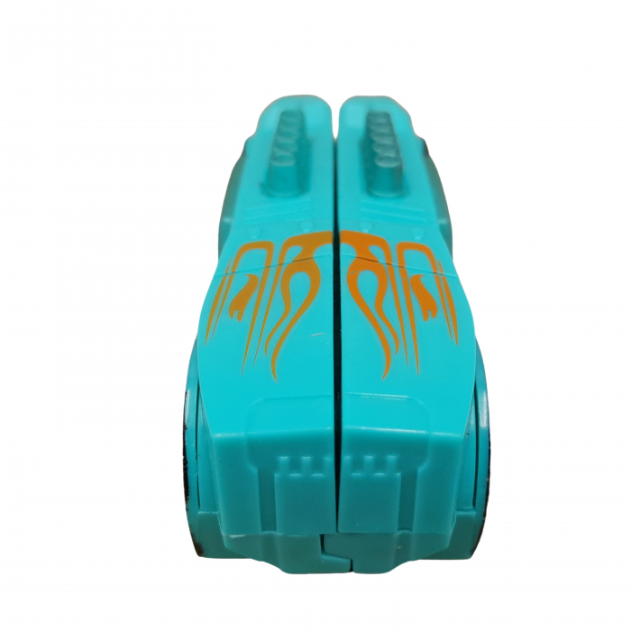 Masinuta dubla IdeallStore®, Split Speeders, Steam Power, plastic, cu magnet, 9.5 cm, turcoaz [4]