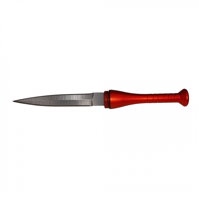 Mini cutit de vanatoare IdeallStore®, Home Run, model bata baseball, otel inoxidabil, 11.5 cm, rosu [2]