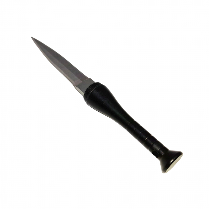 Mini cutit de vanatoare IdeallStore®, Home Run, model bata baseball, otel inoxidabil, 11.5 cm, negru [3]