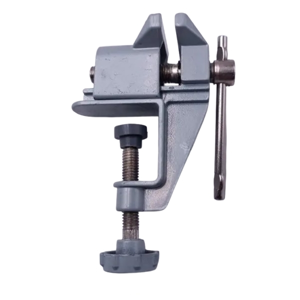 Set doua mini menghine din fonta DEPOX®, prindere de masa, nicovala, 10 cm, gri [5]