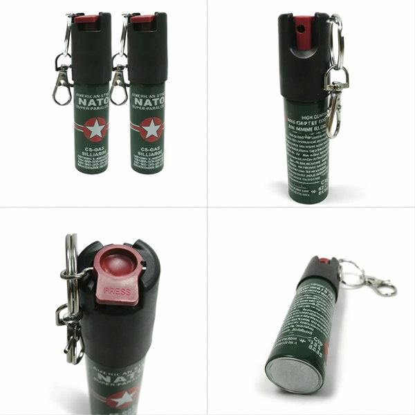 Set 5 x Mini Spray Paralizant NATO, DEPOX®, tip breloc, propulsie jet, 20 ml [3]