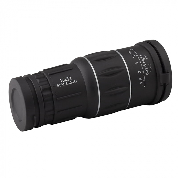Monocular IdeallStore®, Hawk Sight, 16x52, negru, 15 cm, husa inclusa [10]