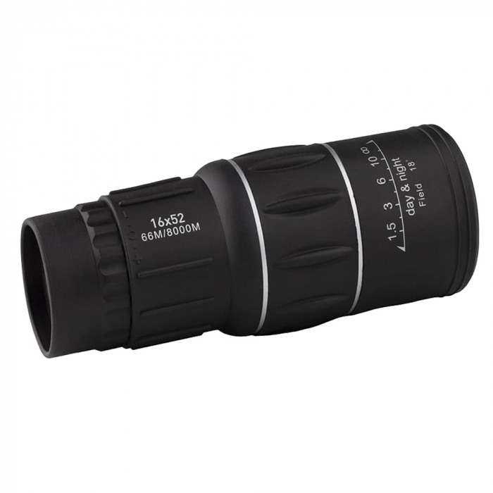Monocular IdeallStore®, Hawk Sight, 16x52, negru, 15 cm, husa inclusa [3]