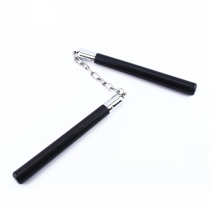 Nunceag / nunchucku, lemn, 31 cm, negru [3]