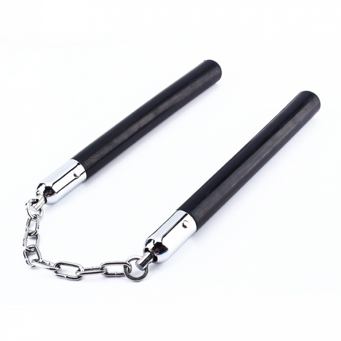Nunceag / nunchucku, lemn, 31 cm, negru [4]