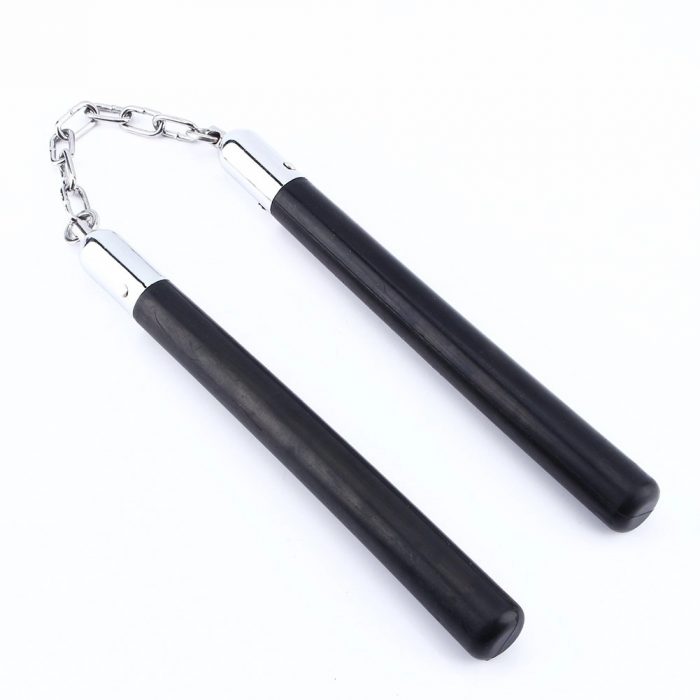 Nunceag / nunchucku, lemn, 31 cm, negru [5]