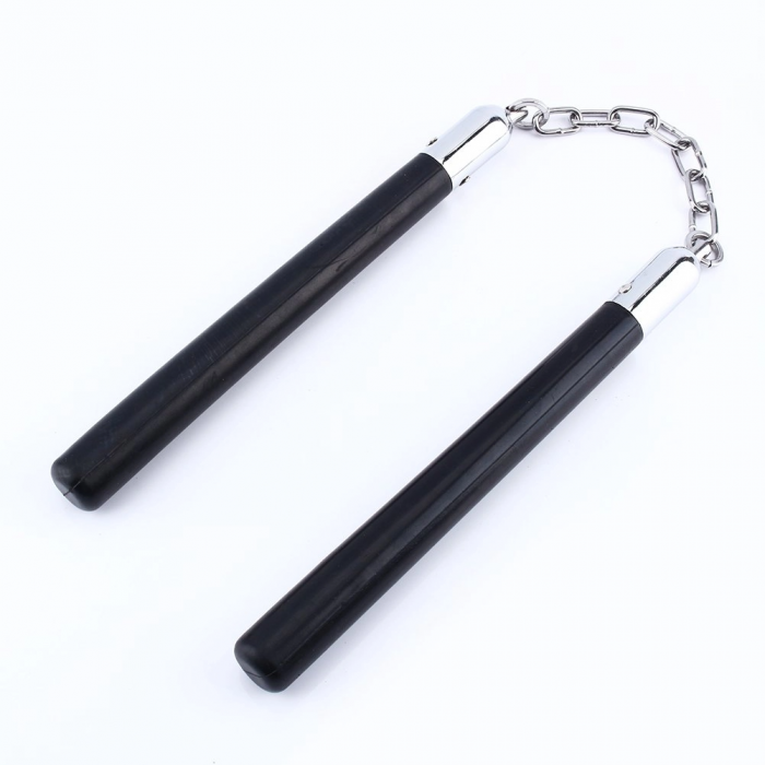 Nunceag / nunchucku, lemn, 31 cm, negru [7]