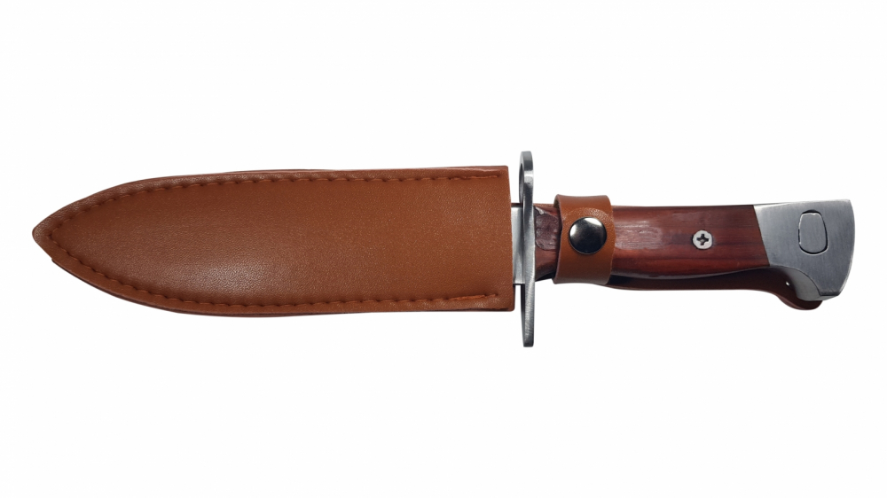 Pachet Cutit si Maceta, AK-47, otel inoxidabil, 31 cm, teaca inclusa [12]