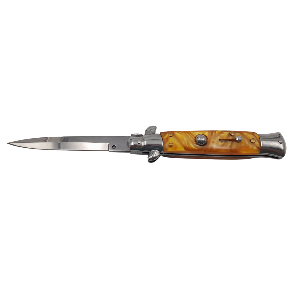 Pachet doua bricege automate, lamă stiletto, 23 cm, albastru/maro [9]