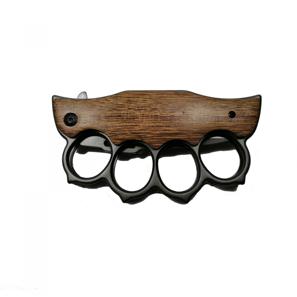 Pachet doua bricege vanatoare Nature Call, maner lemn, 21 cm, maro [3]