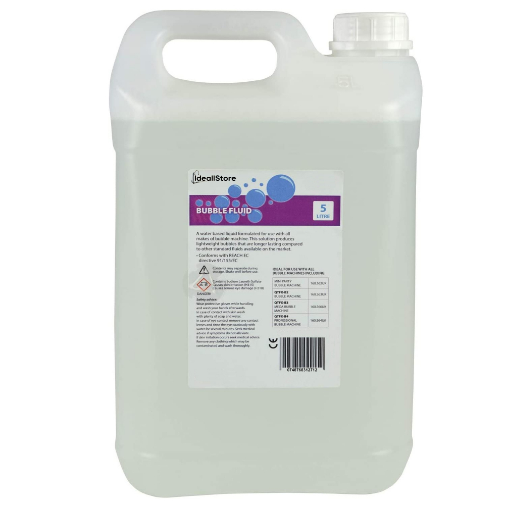 Pachet masina de baloane, lichid baloane 5 l  si mașină de fum ,lichid fum 5 l, IdeallStore®,  telecomanda inclusa [9]
