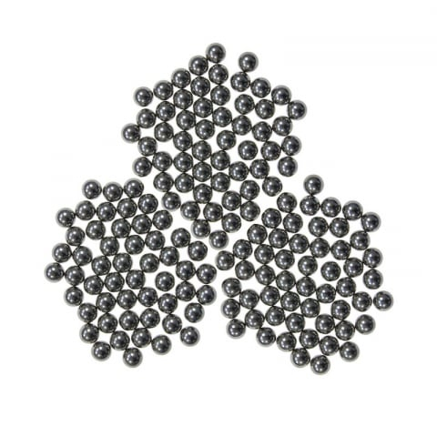 Pachet prastie metalica si 100 bile metalice, snur, negru, 15 cm [5]
