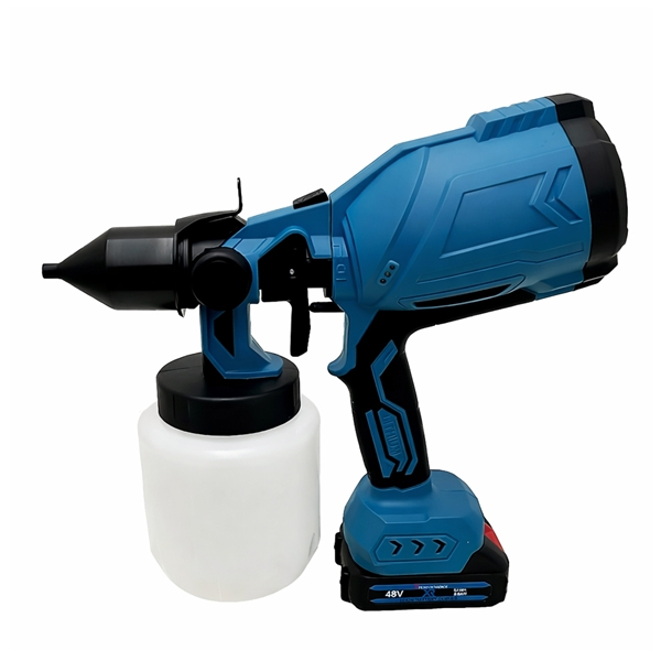 Pistol de vopsit electric cu acumulator 48V, DEPOX®, rezervor 1000 ml, 1200 ml/min, 3 moduri pulverizare [2]