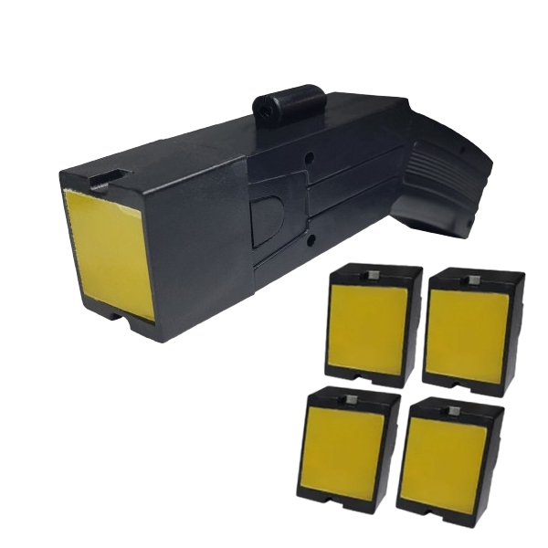 Pistol taser cu electrosoc, 4 rezerve, toc inclus [2]