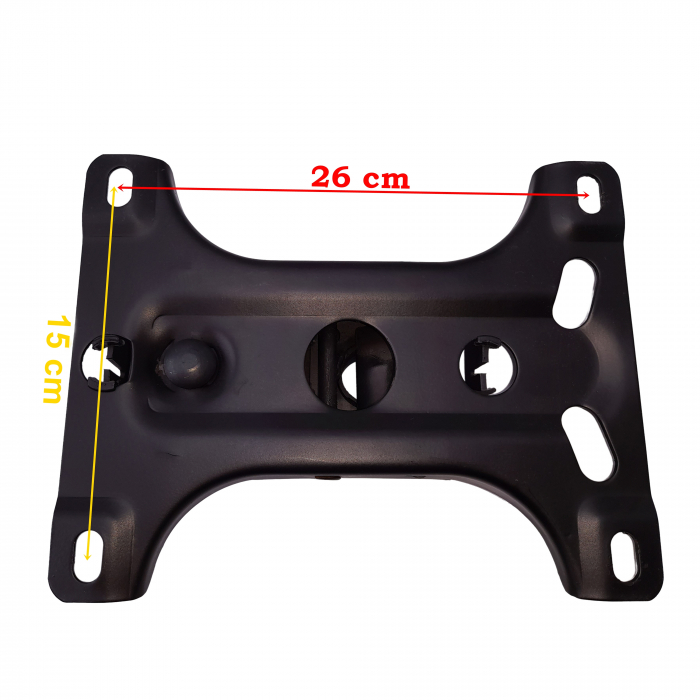 Placuta balans IdeallStore®, mecanism scaun directorial, metal, 26 x 15 cm [5]