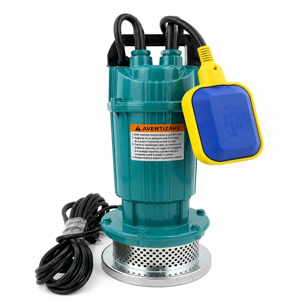 Pompa Apă Curată Submersibilă DEPOX®, Fontă, cu Plutitor Automat, 750 W, Refulare 32 m, Absorbție 28 m, Debit 1.5 m³/h, Racord 1", 220 V [3]