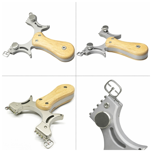 Prastie cu laser DEPOX®, metalica, 11.5 cm, cu boloboc, maner lemn, bej [4]