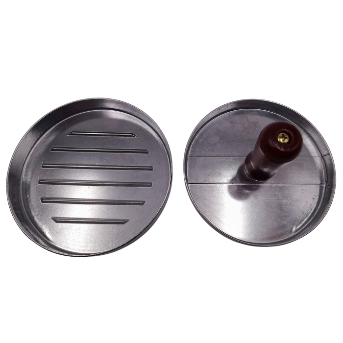 Presa manuala pentru burgeri IdeallStore®, Exquisite Chef, aluminiu, 11.5 cm, argintiu [4]
