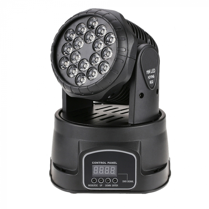 Proiector LED color IdeallStore®, Light Maddness, jocuri de lumini, 70W, 18 surse lumina, negru [1]