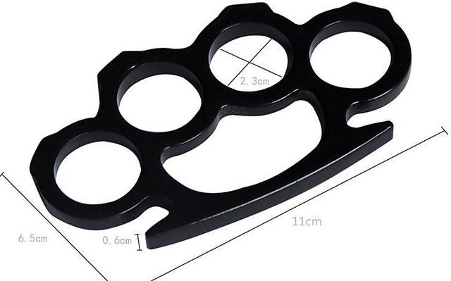 Pumnal, tip box, aluminiu, 0,5 cm, negru [5]