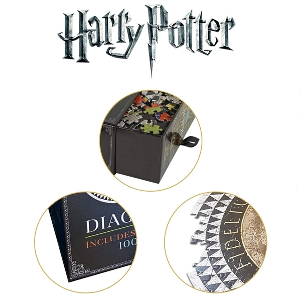 Puzzle Harry Potter, IdeallStore®, Diagon Alley Shop Signs, 1000 piese [5]