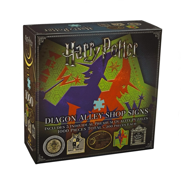 Puzzle Harry Potter, IdeallStore®, Diagon Alley Shop Signs, 1000 piese [4]