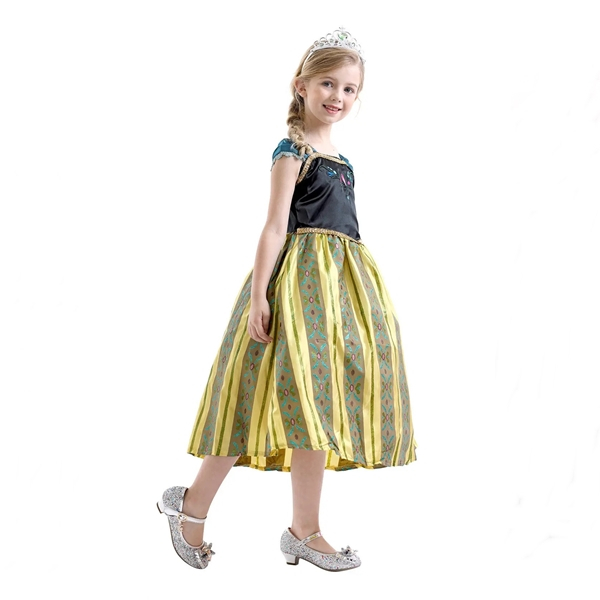 Rochie carnaval Anna Frozen , 3-5 ani , Multicolor, 110 cm [2]