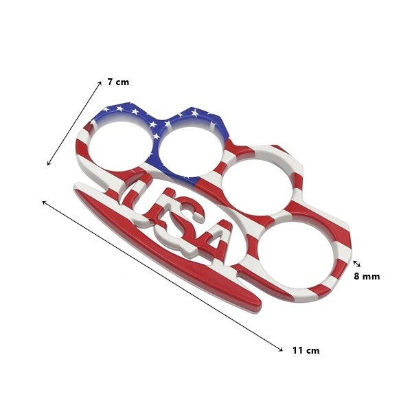 Set rozeta American Flag si spray autoaparare chili DEPOX®, 11 cm/60 ml, multicolor [4]