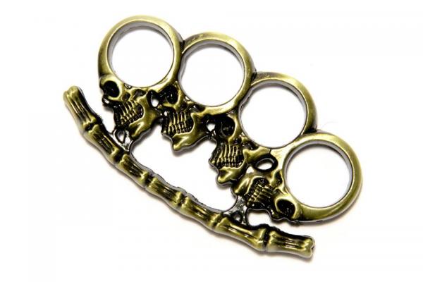 Set doua rozete metalice tip box, pumnal, Celtic SKull Bronze,160 g [3]