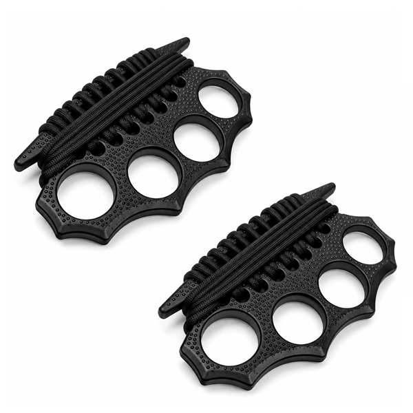 Set trei rozete DEPOX®, snur, negru, 12 cm [3]