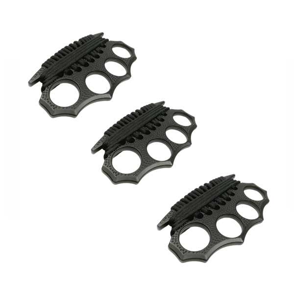 Set trei rozete DEPOX®, snur, negru, 12 cm [2]