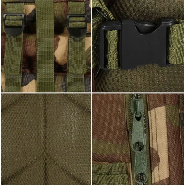 Rucsac Tactic Militar de Supraviețuire 28L DEPOX®, Camuflaj, Compartimente Multiple, Sistem MOLLE [4]