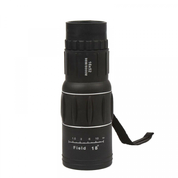 Luneta de camping si vanatoare, Monocular, 16x52, negru, husa inclusa [7]
