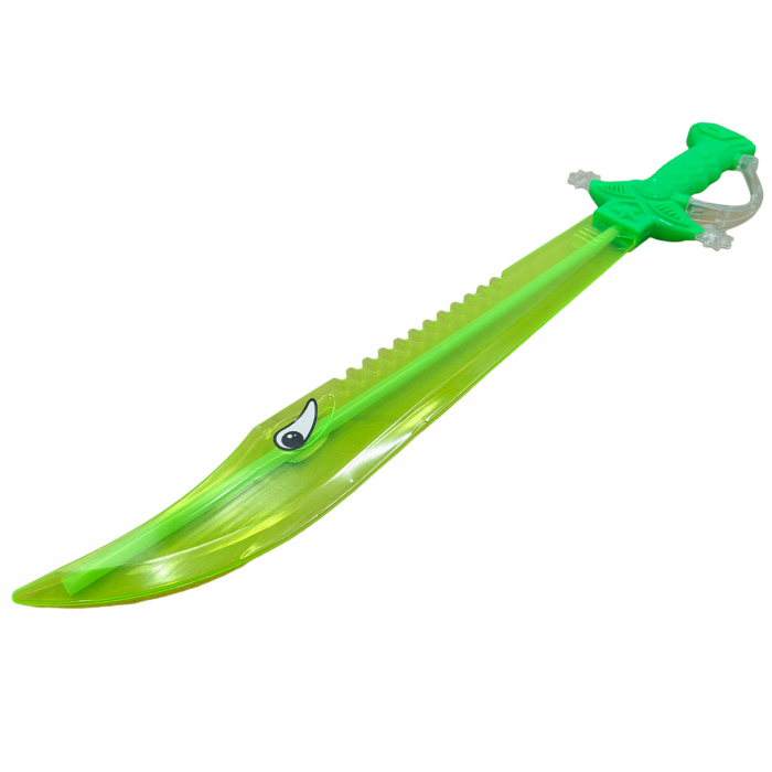 Sabie de jucarie IdeallStore®, Eye Sight, plastic, LED, sunete, 60 cm, verde [2]