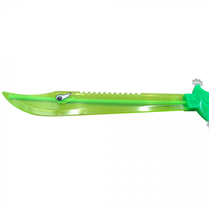 Sabie de jucarie IdeallStore®, Eye Sight, plastic, LED, sunete, 60 cm, verde [4]