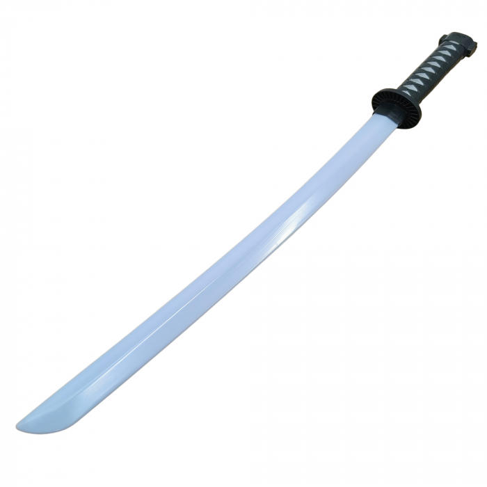 Sabie de jucarie IdeallStore®, Ninja Warrior, plastic, LED, sunete, 67 cm, negru [2]